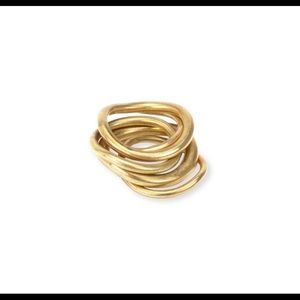 Soko Wavy Stack Ring Size 8